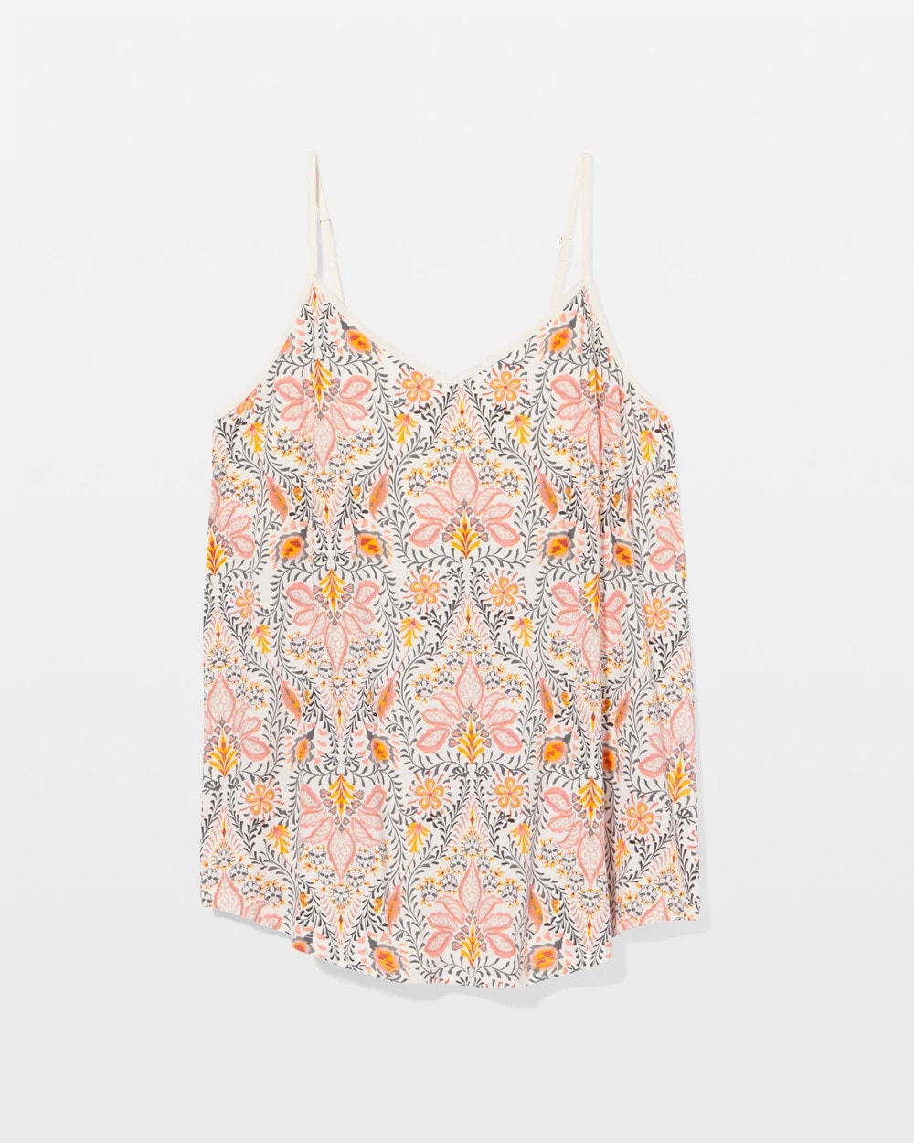 Soma / V-Neck Pajama Cami VINE PAISLEY CHAMPAGNE M