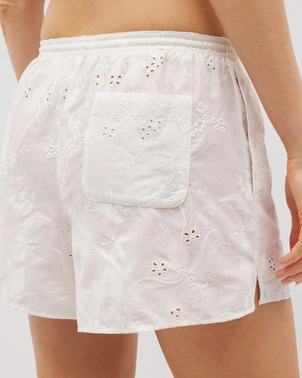 Soma / Cotton Eyelet Pajama Short COCONUT