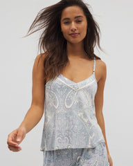 Soma / Piped Pajama Cami GLOBAL PAISLEY GRAND C