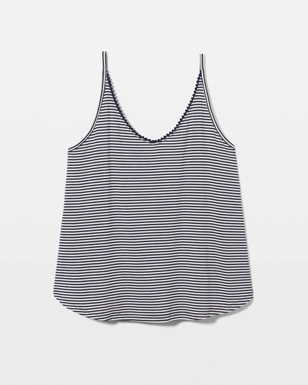 Soma / Pom Trim Pajama Cami NIGHTCAP STRIPE NAVY