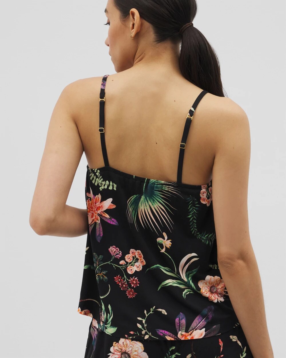 Soma / Pajama Cami PARADISE PLUMES BLACK