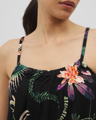 Soma / Pajama Cami PARADISE PLUMES BLACK