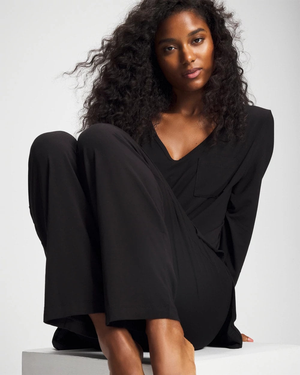 Soma / Ankle Pajama Pant BLACK