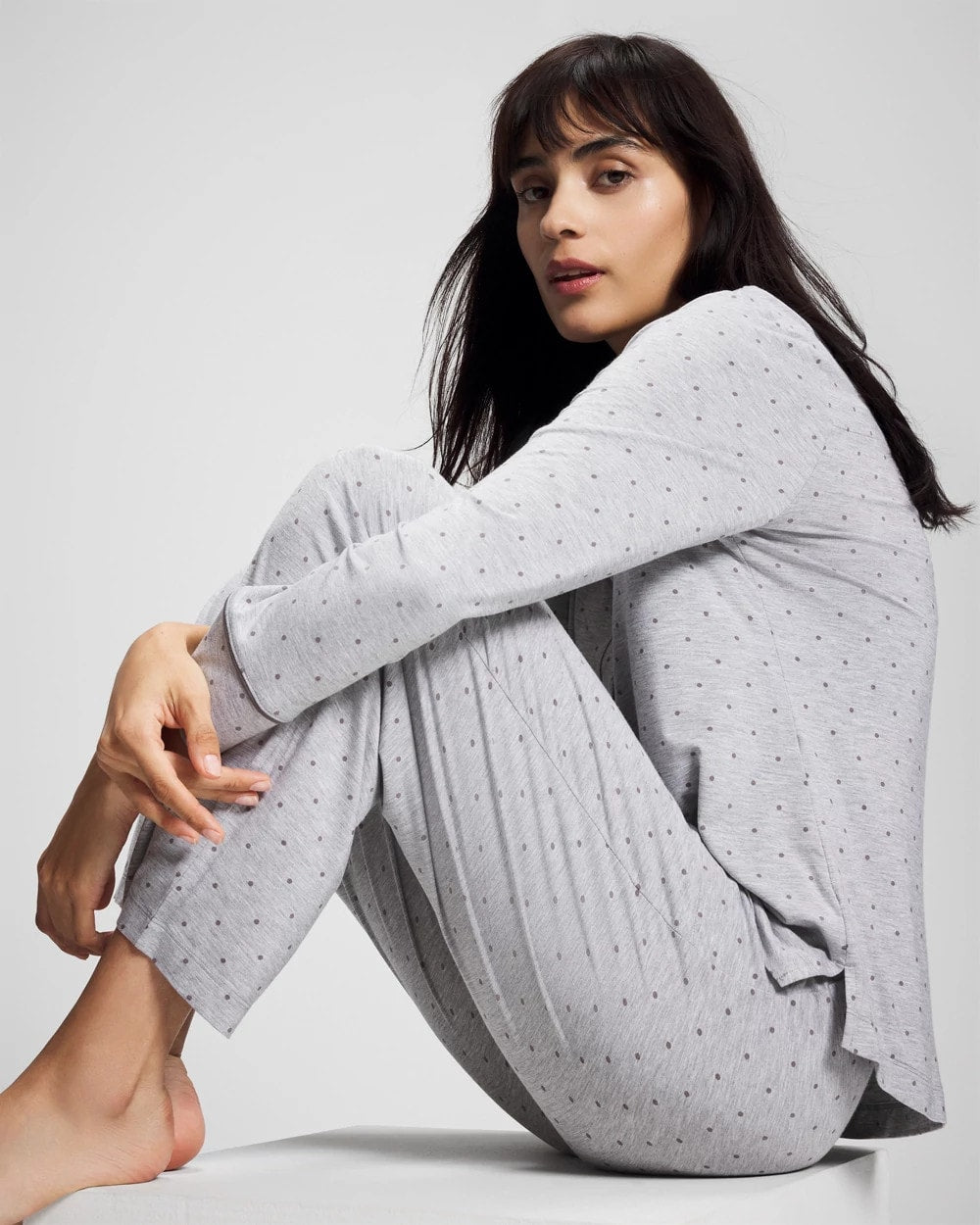 Soma / Ankle Pajama Pant PEACEFUL DOT HEATHER