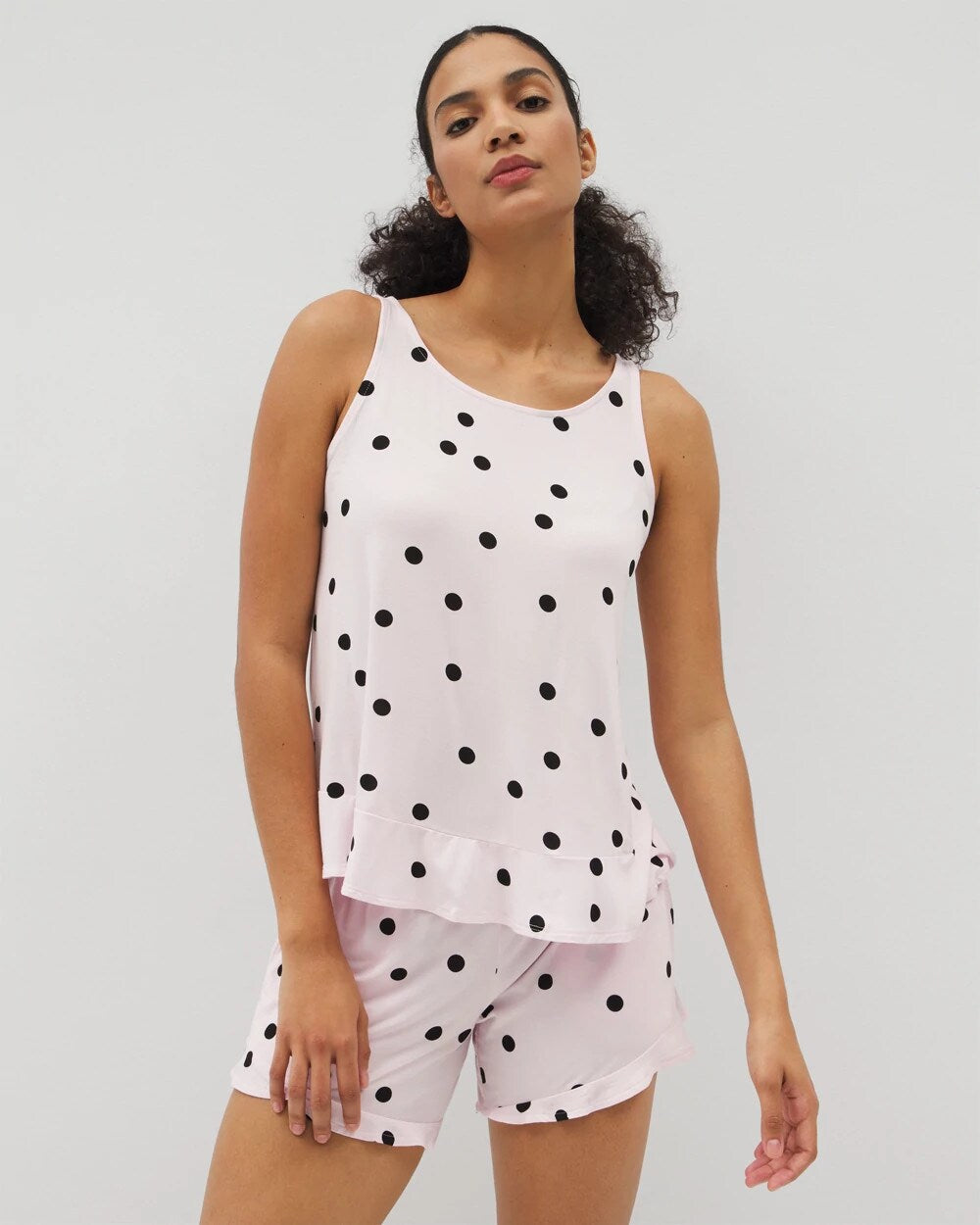 Soma / Ruffle Pajama Tank CHEERFUL DOT B SUGAR
