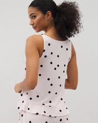Soma / Ruffle Pajama Tank CHEERFUL DOT B SUGAR