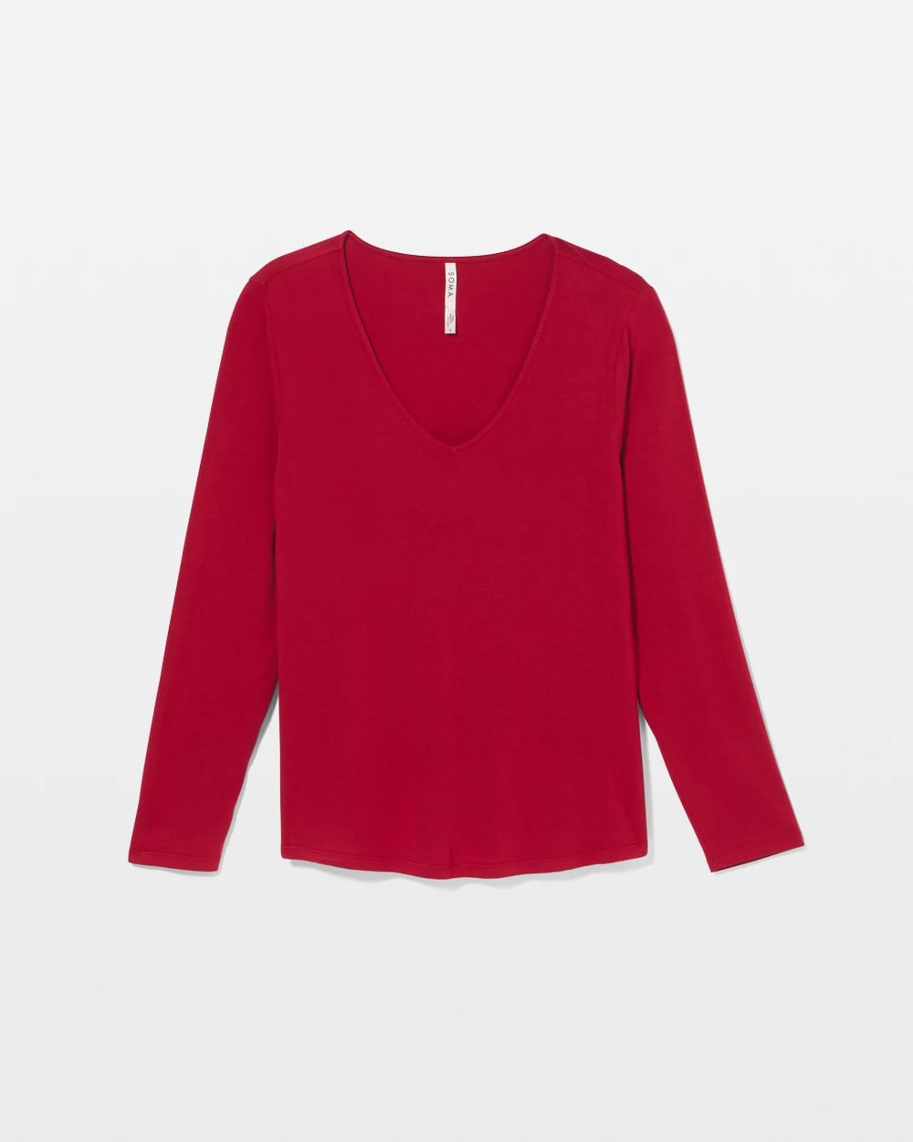 Soma / Classic Long Sleeve Pajama Top PAINT THE TOWN RED