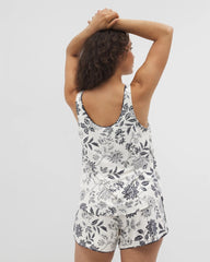 Soma / Pajama Tank With Piping MEANDERING GARDEN CHAMP