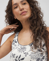 Soma / Pajama Tank With Piping MEANDERING GARDEN CHAMP