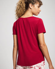 Soma / Classic Pajama Top PAINT THE TOWN RED