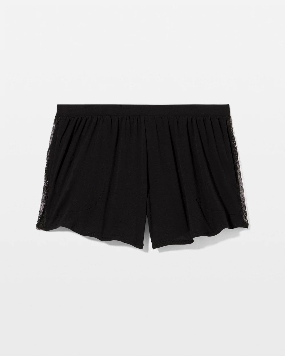 Soma / Lace Relaxed Pajama Short BLACK