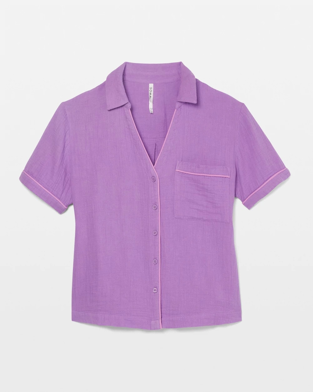 Soma / Short-Sleeve Pajama Top AMETHYST ORCHID
