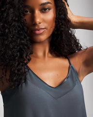 Soma / Mesh Trim Pajama Cami PETROL