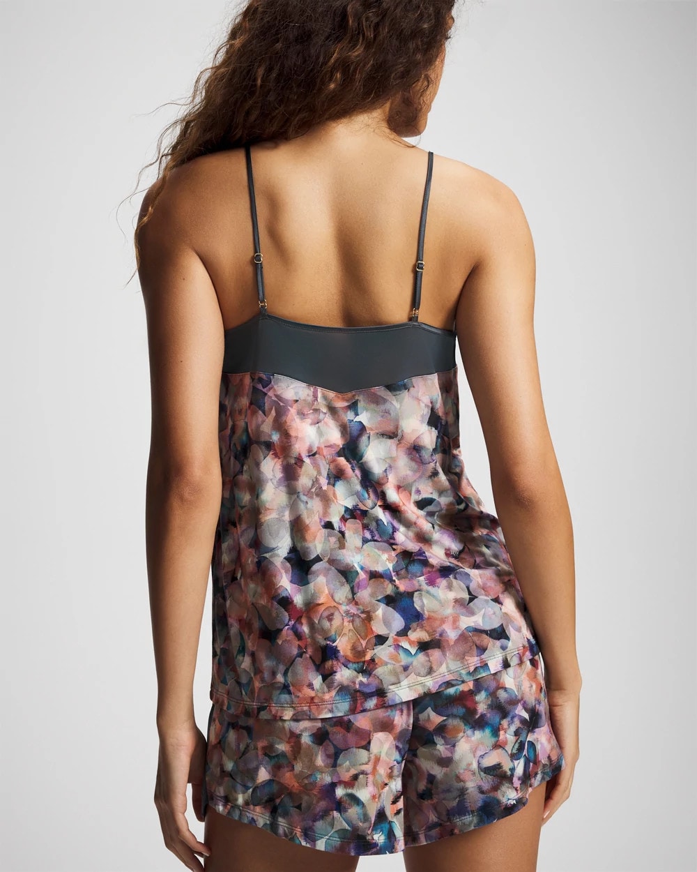 Soma / Mesh Trim Pajama Cami PETAL MOSAIC PETROL
