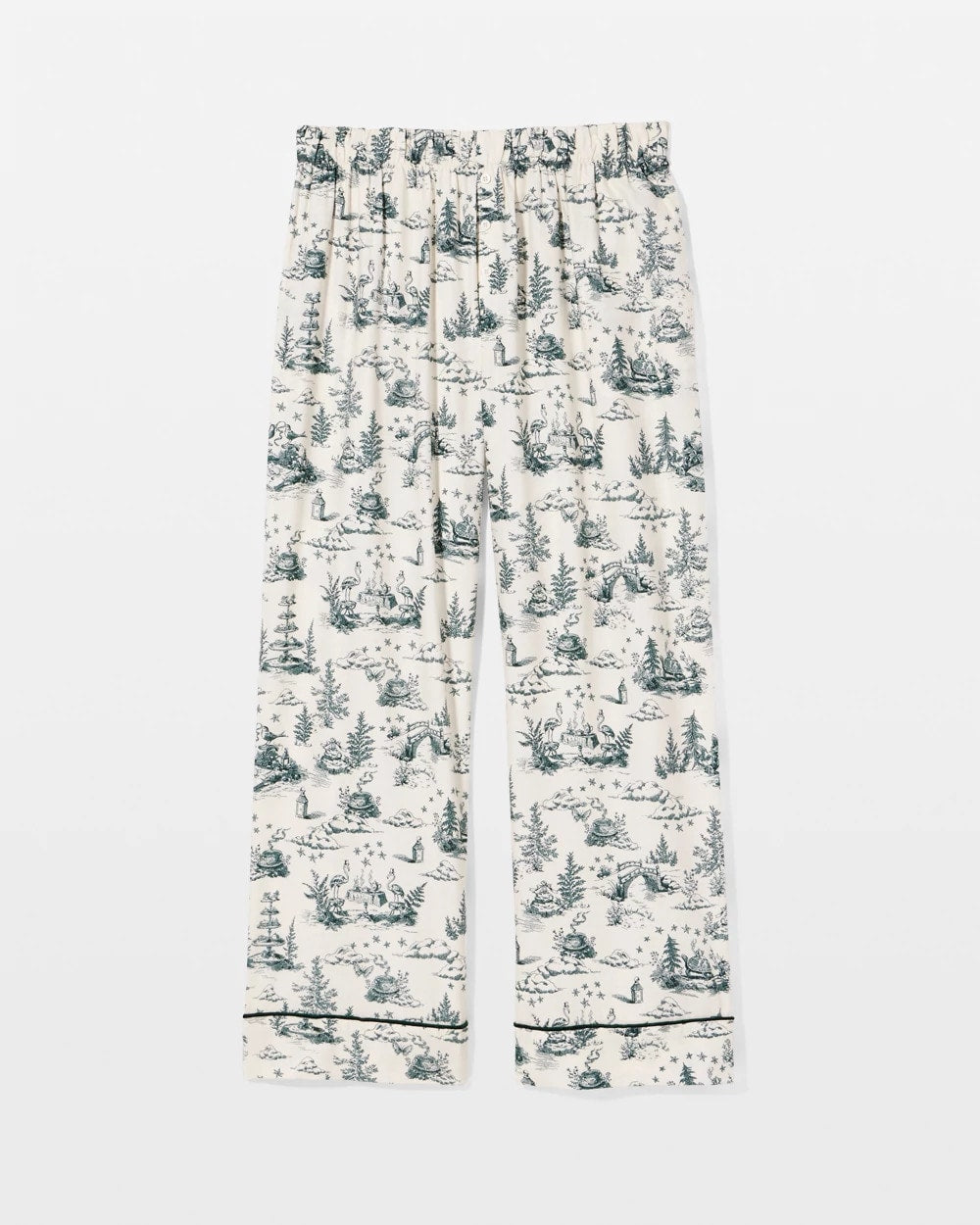 Soma / Piped Pajama Pant ENCHANTED TOILE GREEN
