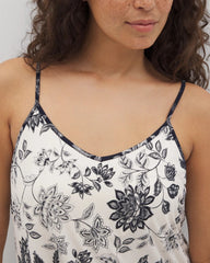 Soma / V-Neck Chemise MEANDERING GARDEN CHAMP