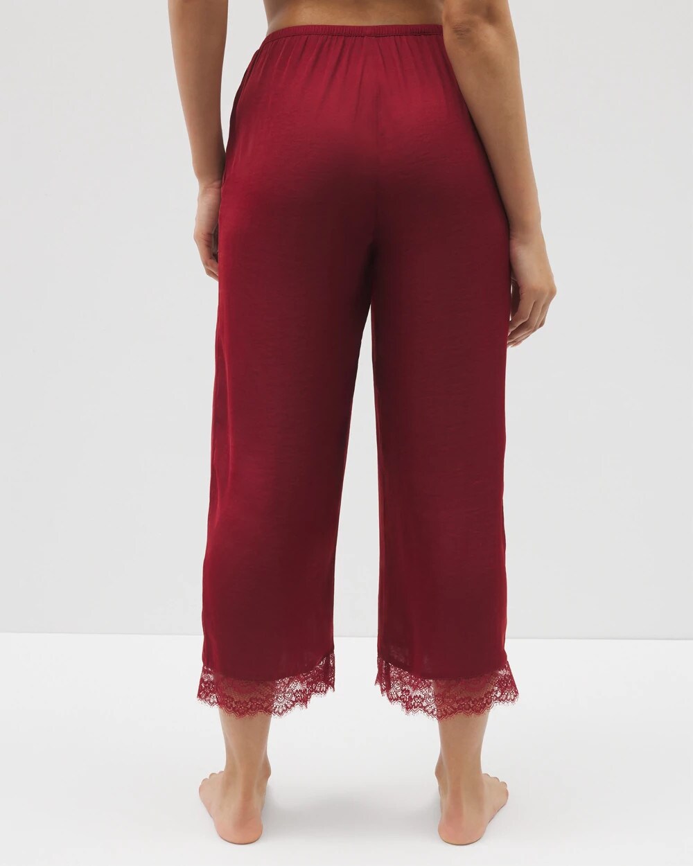 Soma / Lace Trim Crop Pajama Pant FIRST KISS