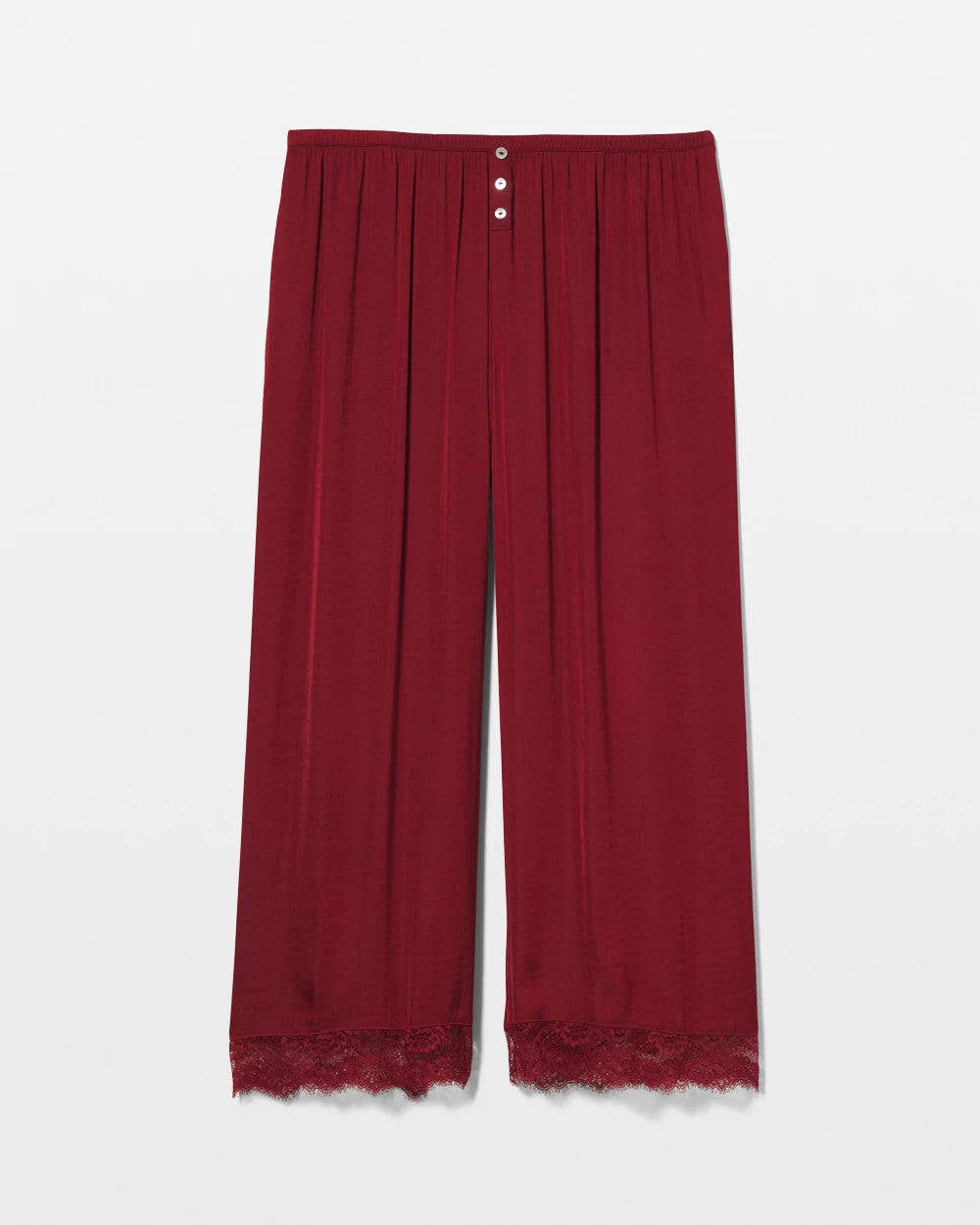 Soma / Lace Trim Crop Pajama Pant FIRST KISS