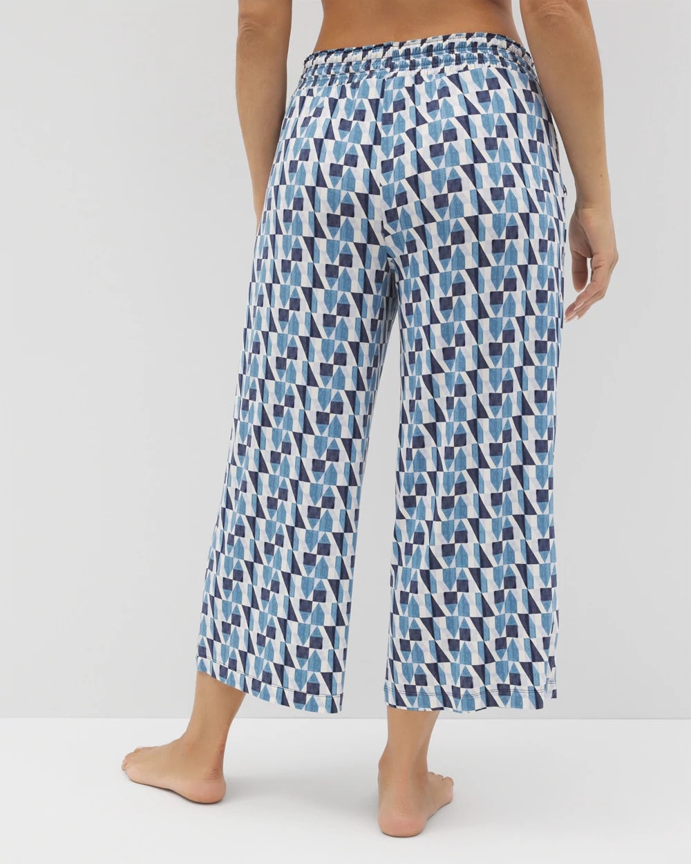 Soma / Cropped Pajama Pants PRISM GEO MID NAVY
