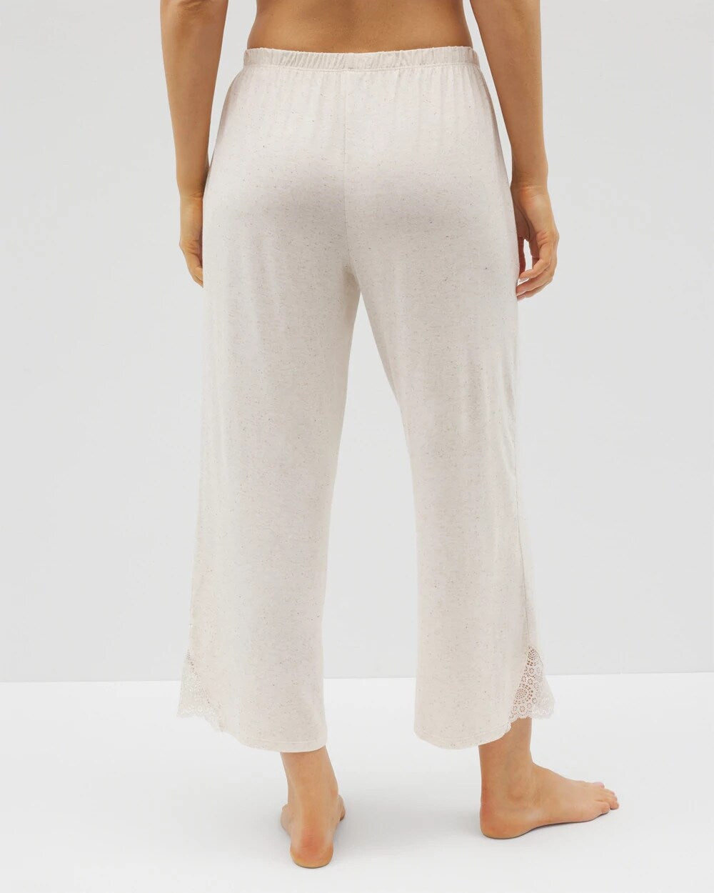 Soma / Slub Wide Leg Pajama Crop IVORY SLUB