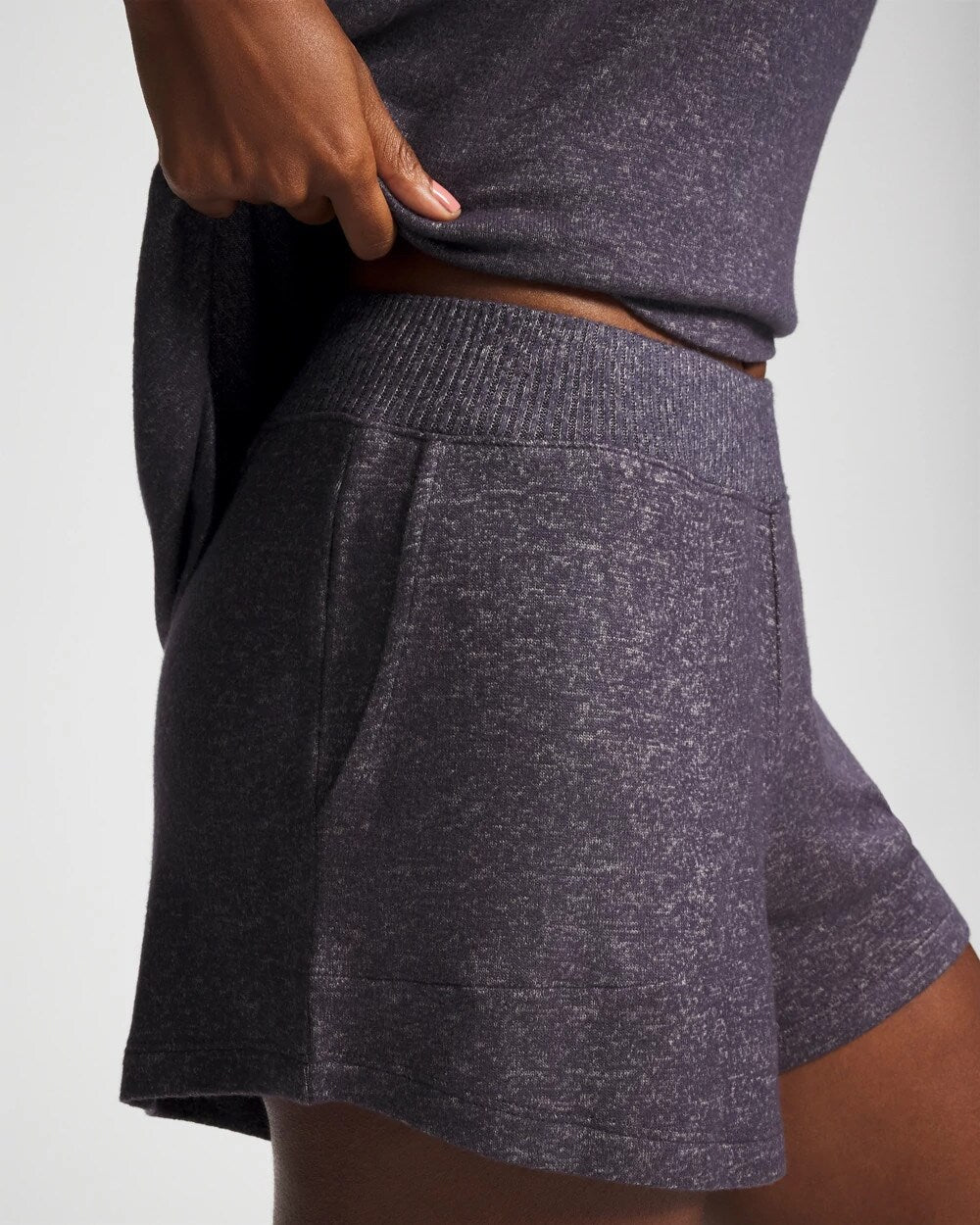 Soma / CozyLuxe Pajama Short GRAY INK/PEARLED IVORY