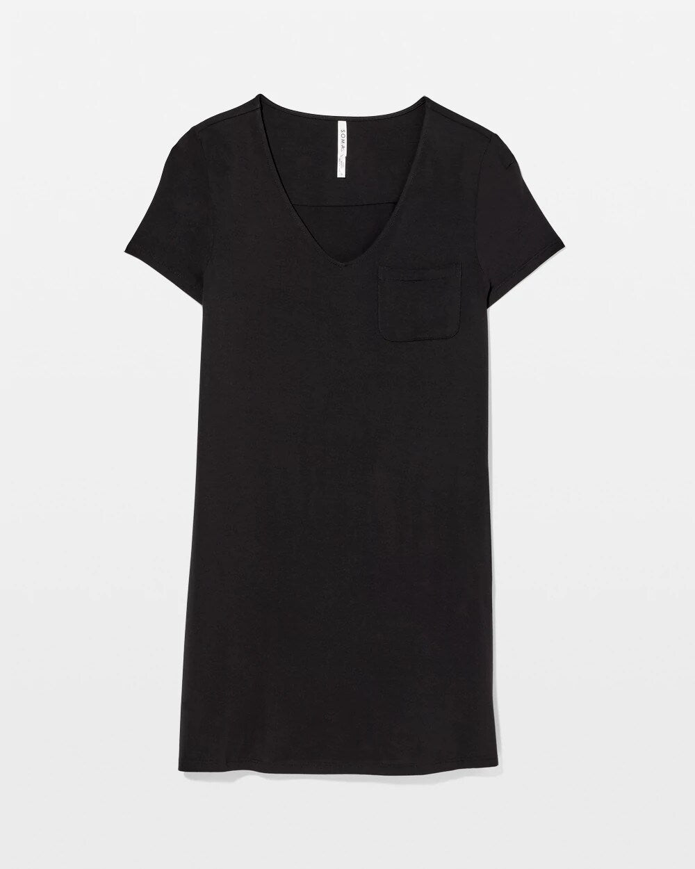 Soma / Short-Sleeve Sleepshirt BLACK