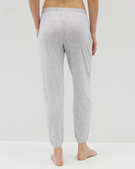 Soma / Slub Banded Ankle Pajama Pant BLUE SLUB