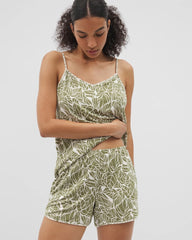 Soma / Printed Pajama Short PALMTASTIC VETIVER/CHAMP