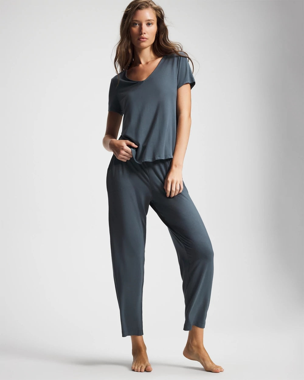 Soma / Short Sleeve Pajama Tee PETROL
