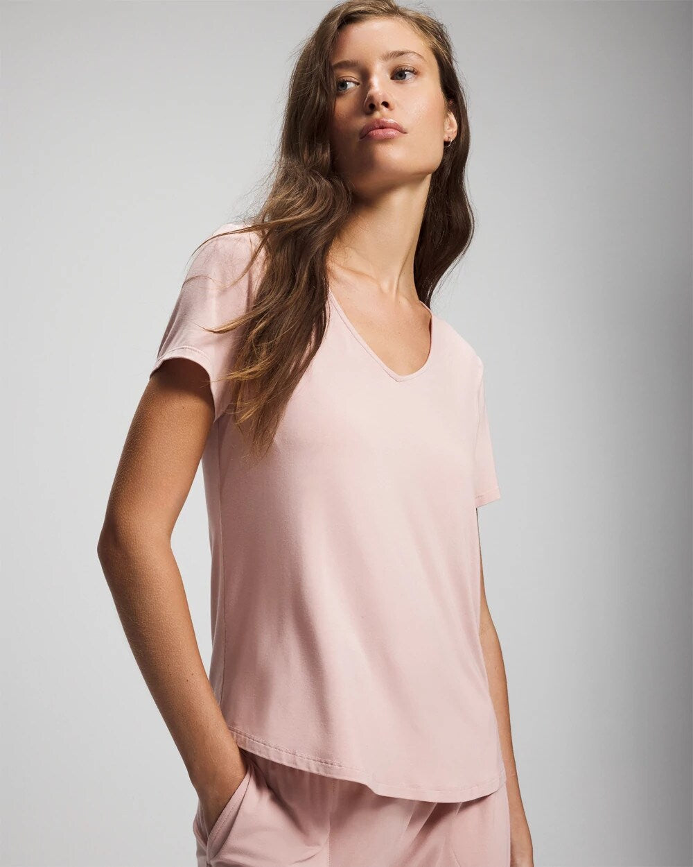 Soma / Short Sleeve Pajama Tee VINTAGE PINK