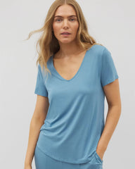Soma / Short Sleeve Pajama Tee BLUE HEAVEN