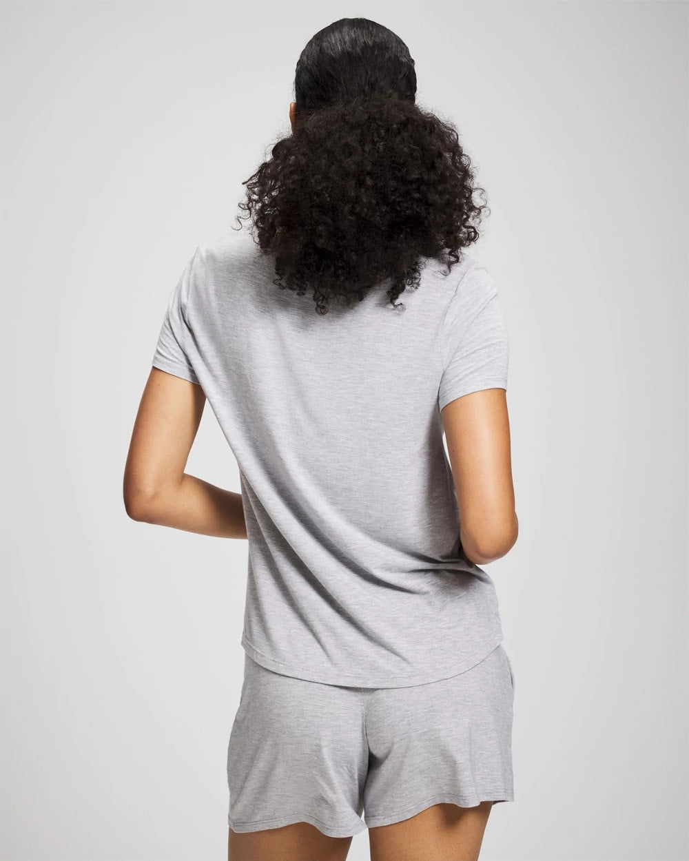 Soma / Short Sleeve Pajama Tee HEATHER OPAL GRAY