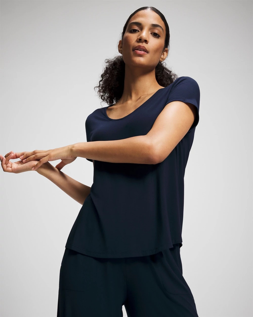 Soma / Short Sleeve Pajama Tee NIGHTFALL NAVY