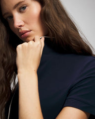 Soma / Solid Short Sleeve Notch Collar Pajama Top NIGHTFALL NAVY
