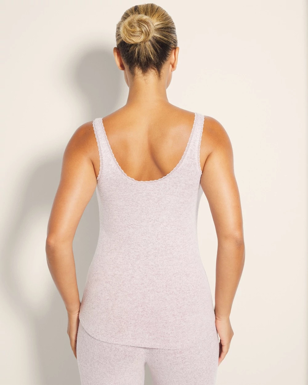 Soma / Cozyluxe Pajama Tank PORCELAIN/ELDERBERRY CD