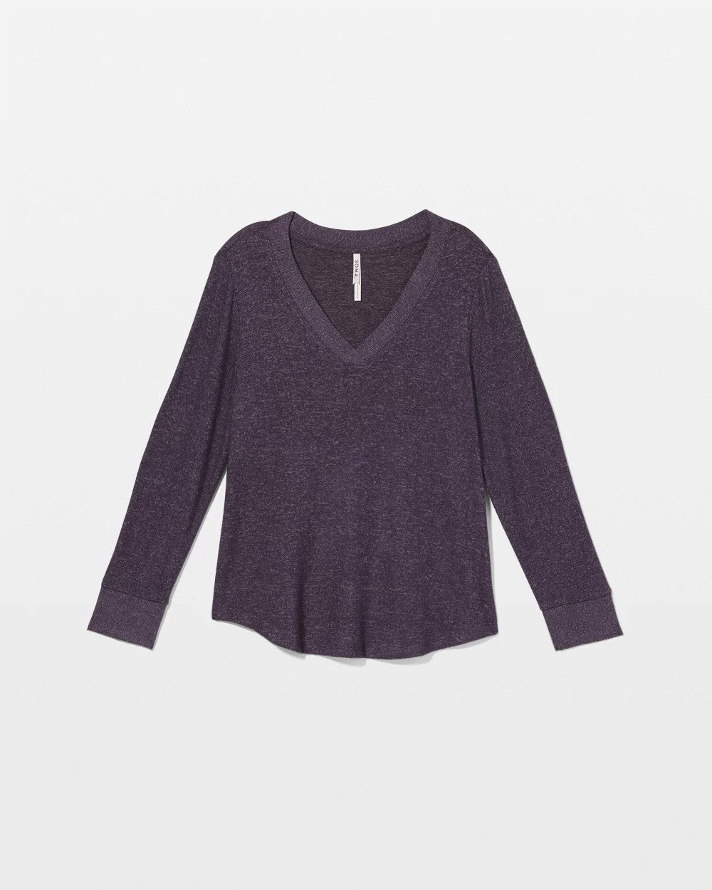 Soma / Long Sleeve Pajama Tee GRAY INK/PEARLED IVORY