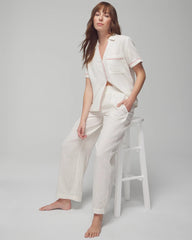 Soma / Pajama Pants DBL CLOTH BW STRIPE