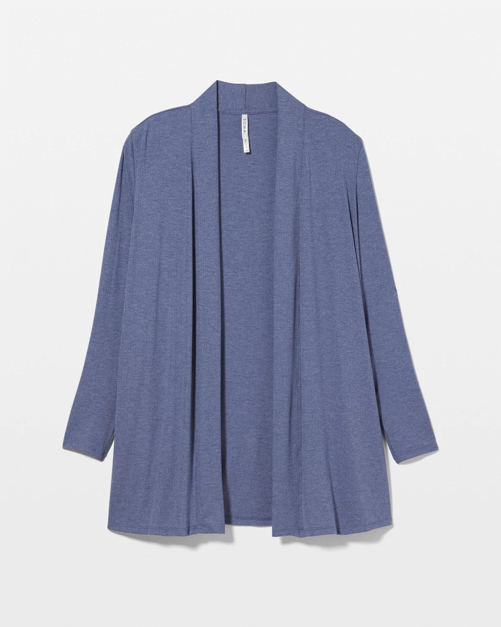 Soma / Lightweight Rib Knit Long Sleeve Wrap HEATHER DUSK