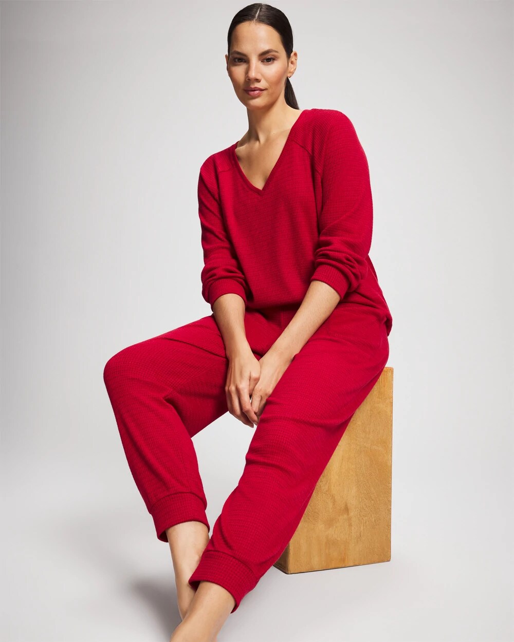 Soma / Banded Pajama Bottom PAINT THE TOWN RED