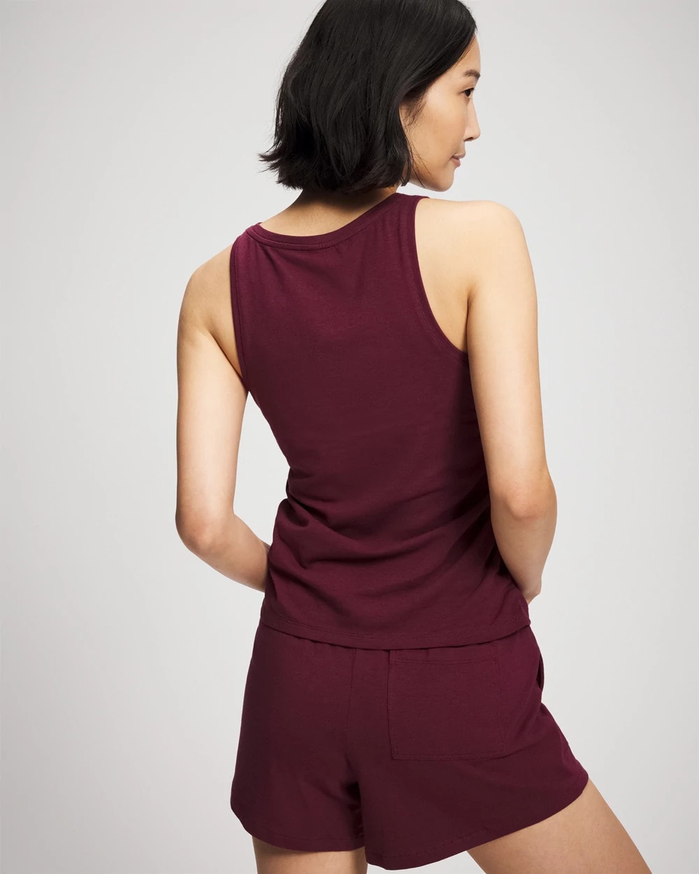 Soma / Ruched Pajama Tank VELVET PLUM