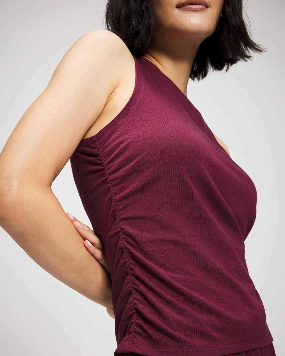Soma / Ruched Pajama Tank VELVET PLUM