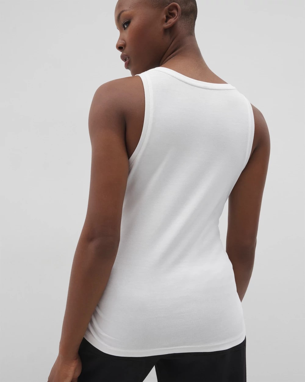 Soma / Ruched Pajama Tank OPTIC WHITE