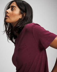 Soma / Short-Sleeve Pocket Pajama Tee VELVET PLUM