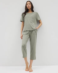 Soma / Short-Sleeve Pocket Pajama Tee HEATHER HIGHLANDS