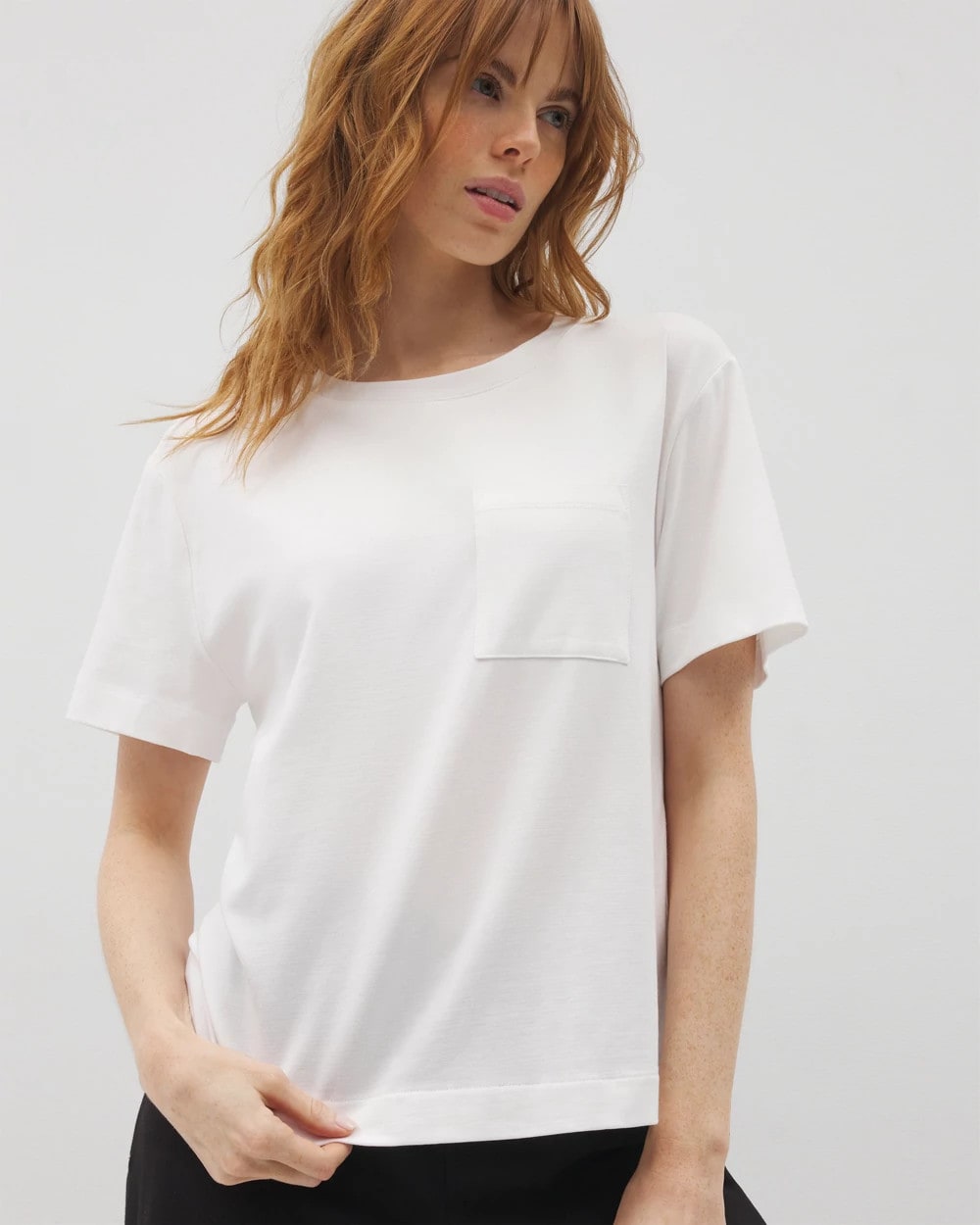 Soma / Short-Sleeve Pocket Pajama Tee OPTIC WHITE
