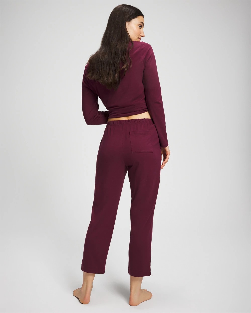 Soma / Crop Pajama Pants VELVET PLUM