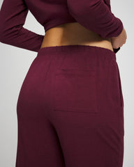 Soma / Crop Pajama Pants VELVET PLUM