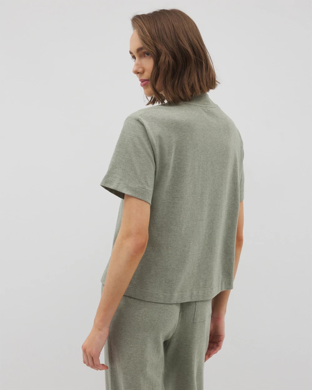 Soma / Button-Front Pajama Tee HEATHER HIGHLANDS