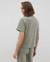 Soma / Button-Front Pajama Tee HEATHER HIGHLANDS