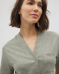 Soma / Button-Front Pajama Tee HEATHER HIGHLANDS